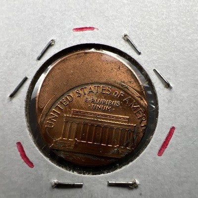 1988 1c Lincoln Memorial Cent Penny 60% Off Center CH BU UNC SKU#AP