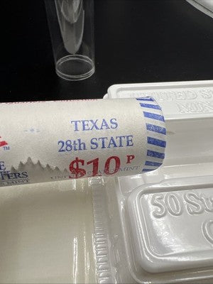US Mint Certified 2004 P Texas State Statehood Quarter Roll BU UNC