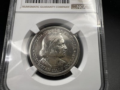 1892 Columbian Commemorative Silver Half Dollar Coin NGC AU Details #3