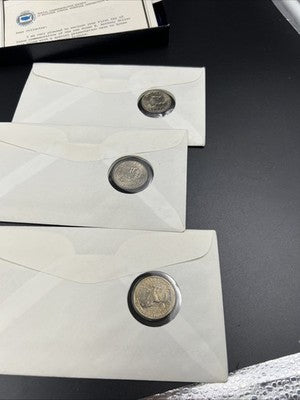 3 Coin FDOI Set 1979 P D S SBA Susan B Anthony BU UNC Dollar Coins