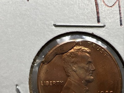 1985 P 1c Lincoln Memorial 1c Penny Coin Major Die Cud Error CH/Gem BU UNC sku#1