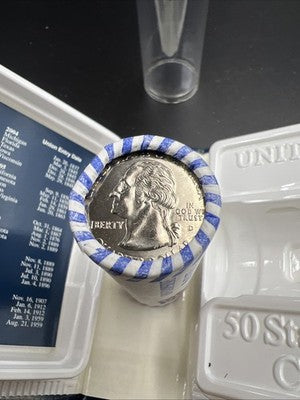 US Mint Certified 2000 D New Hampshire State Statehood Quarter Roll BU UNC