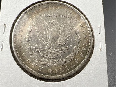 1878 P Reverse 1879 $1 Morgan Silver Dollar Coin VF Very Fine Neat Toning OBV