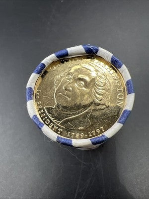 2007 D George Washington Presidential Dollar US Mint BU Roll 25 Coins