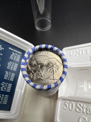 US Mint Certified 2000 D South Carolina State Statehood Quarter Roll BU UNC