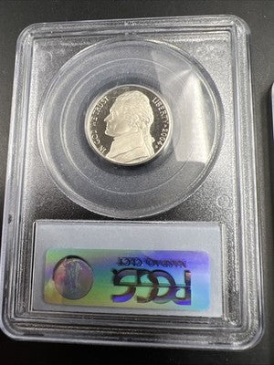 PCGS Slab collectors set 1964 Silver 25c W & 2004 5c CU-NI Keel Boat 5c