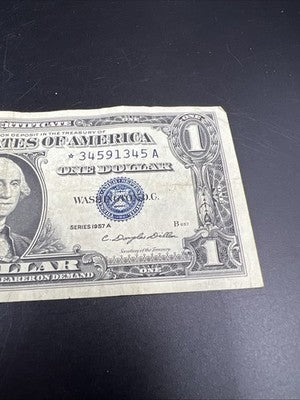 1957 * Star $1 One Dollar Silver Certificate  CH Fine / VF #45