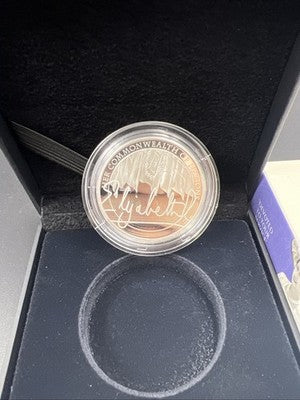 2022 United Kingdom Queen Elizabeth's Reign Proof 5 Pounds Silver Coin w Box COA