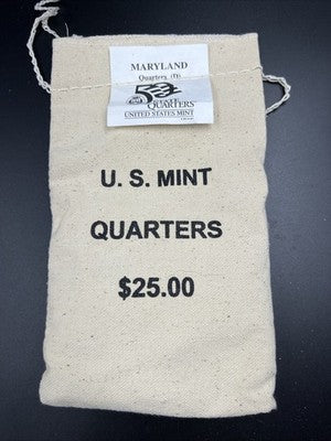U.S. Mint Bag of 100 2000 D 25c Maryland State Statehood Quarters BU UNC