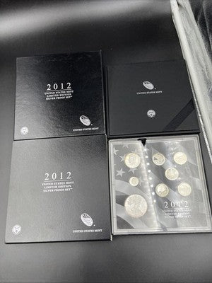 2012 Limited Edition US Silver Proof Set Complete w/ Box COA SK#a