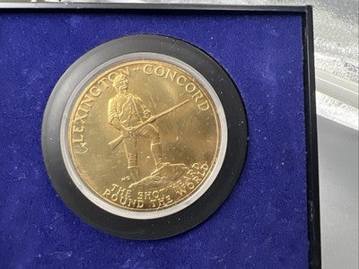 1975 American Revolution Bicentennial Paul Revere Bronze Medal in Case