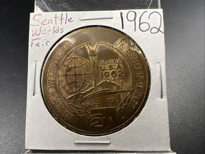 1962 Seattle World's Fair Bronze One Dollar Medal