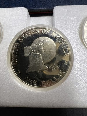 1776 - 1976 S US Mint Proof Silver Bicentennial 3 Coin Set 40% Silver w/ Box S#3