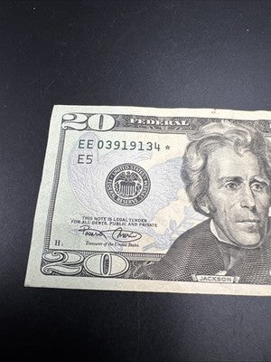 2004 * Star $20 FRN Federal Reserve Note Fine Circ #34