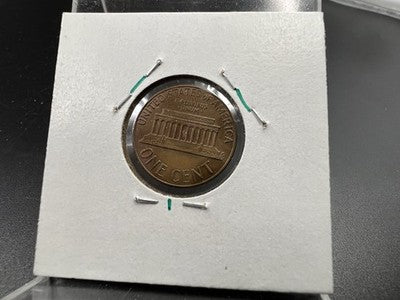 Major Fold Over Lamination Error 1973 1c P Lincoln Memorial Cent Penny AU