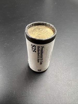 2011 D Rutherford B Hayes Presidential Dollar US Mint BU Roll 25 Coins