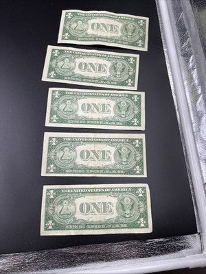 Lot of 5 1935 Silver Certificates Fine / VF Circ #703