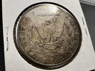 1881 S $1 Morgan Silver Dollar Coin CH BU Neat Toning Dark Toner