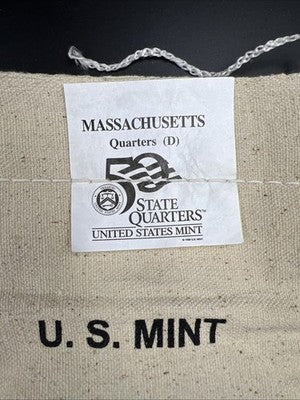 U.S. Mint Bag of 100 2000 D 25c Massachusetts State Statehood Quarters BU UNC