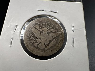 1893 P 25c Barber Silver Quarter Coin AG Circulated SKU#A