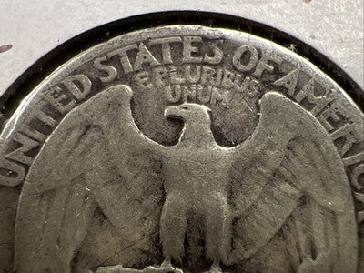 1950 D / D OMM Variety Washington Silver Quarter Very Circulated