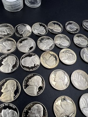1998 S 5c Proof Jefferson Nickel 40 Coin Roll Choice Proof
