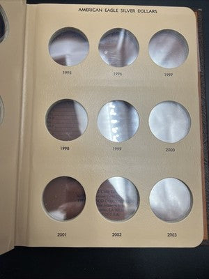USED Dansco Album 7181 American Silver Eagle - Empty No Coins