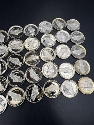 1992 S 5c Proof Jefferson Nickel 40 Coin Roll Choice Proof