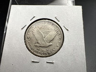 1917 P T2 Standing Liberty Quarter Coin Type 2 Variety XF EF Details Cleaned