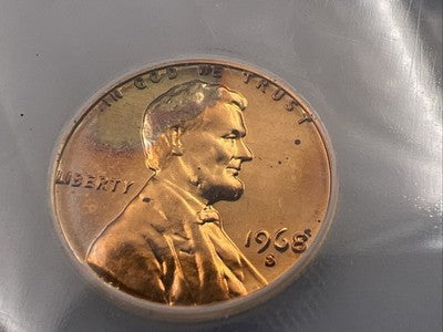 1968 S 1c Lincoln Memorial Cent Penny PR69 DCAM ICG