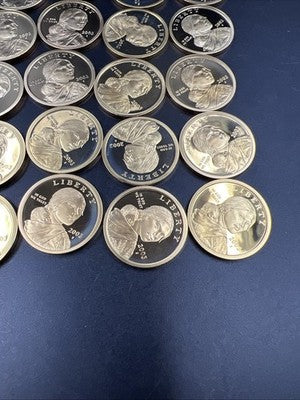 2003 S 25 Coin Proof Sacagawea Dollar Coin Roll