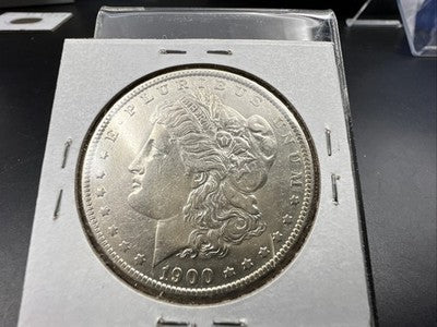 1900 O / CC Morgan Silver Dollar Coin AU Details OMM VAM