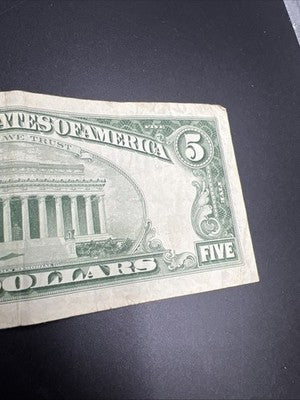 1963 $5 * Star Five Dollar USN United States Note Fine Circ #639