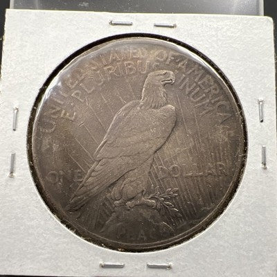 1924 $1 Peace Silver Dollar Coin CH XF Neat Toning Toner Circ