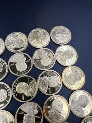 2008 S 25 Coin Proof Sacagawea Dollar Coin Roll