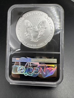 2021 S Emergency Production 1 Oz American Silver Eagle Moy Signature NGC MS70 #7