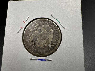 1877 P 25c Liberty Seated Quarter Coin VF Very Fine Circulated