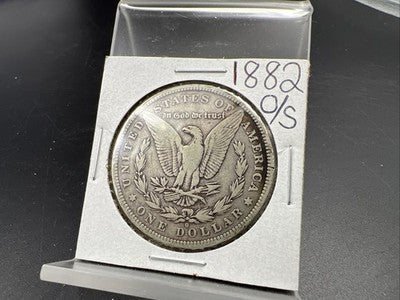1882 O / S Morgan Silver Dollar Coin CH VF Very Fine Circ