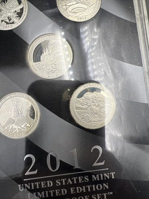 2012 Limited Edition US Silver Proof Set Complete w/ Box COA SK#a