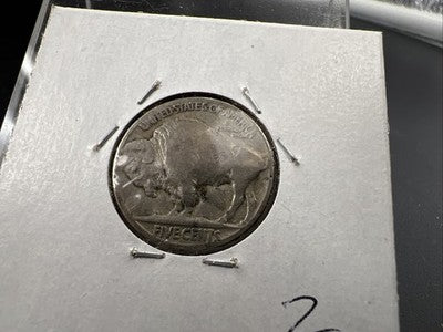 Hobo Buffalo Nickel Coin Modern Carving SKU#Z