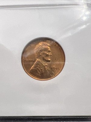 1945 S 1c Lincoln Wheat Cent Penny MS67 Some Toning #001