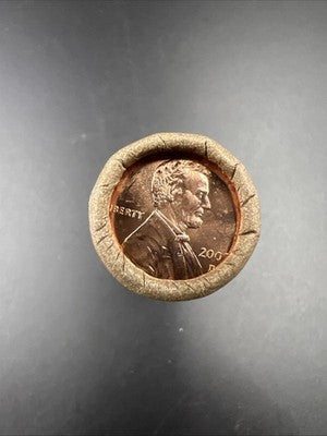 50 Coin US Mint BU Roll 2009 D Formative Years Lincoln Commemorative Cents