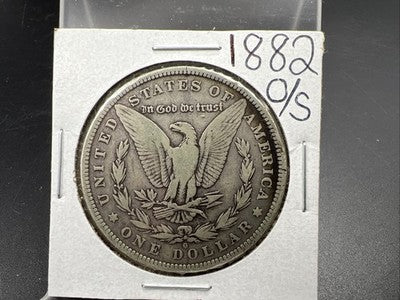 1882 O / S Morgan Silver Dollar Coin CH VF Very Fine Circ