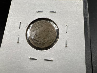 1854 with Arrows 10c Seated Liberty Silver Dime AG About Good Circ