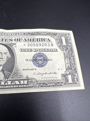 1957 * Star $1 One Dollar Silver Certificate Very Fine VF #203