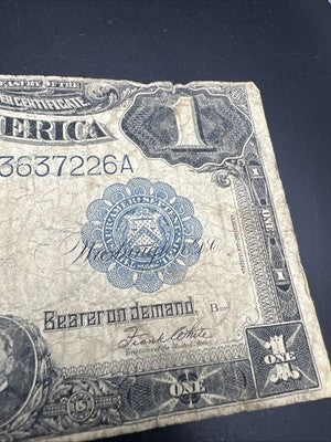 1899 $1 Black Eagle Silver Certificate G Details Very Circ Speelman White #226