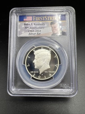 2014 S 50c Kennedy Enhanced Silver Half Dollar Coin PCGS MS69 PL #438