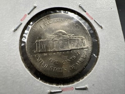 Large Centered Broadstrike 1999 P 5c Jefferson Error Nickel Gem BU Full Steps