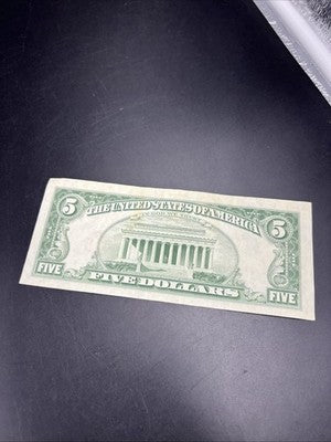 1963 $5 USN United States Notes Red Seal Bill XF EF Extra Fine Circ #623