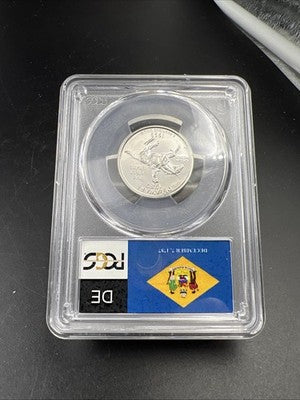 1999 S 25c Delaware State Statehood Silver Quarter Coin PR69 DCAM #700